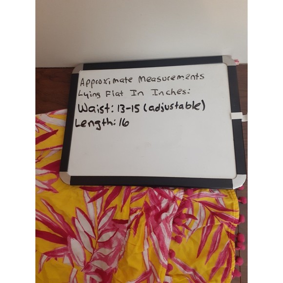 Lovers + Friends Mini Wrap Skirt Sz S Tropical Yellow Pink SOLD ON EBAY - Picture 6 of 9